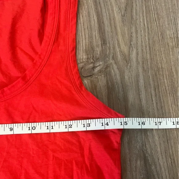 Theory Women's Bright Red Scoop Neck Tank Top Women’s Small - Picture 8 of 9